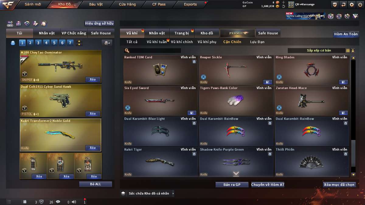 shop acc cf uy tin gia re